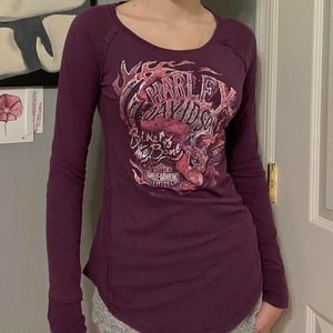 Rare harley davidson purple long sleeve